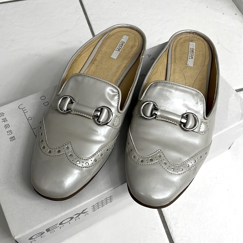 Geox slip on mule shoes